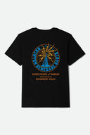 Brixton Men's Broadcast Black Tshirt