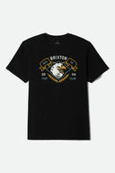 Brixton Men's Ruckett Black Tshirt