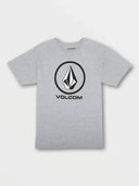 VOLCOM MENS HEATHER GREY CRISP STONE SS TSHIRT