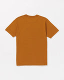 Volcom Mens Chestnut Brown Circle Stone SS Tshirt
