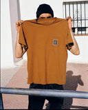 Volcom Mens Chestnut Brown Pocket Label SS Tshirt
