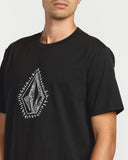 Volcom Mens Black Stone Lore SS Tshirt