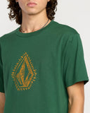 Volcom Mens Vineyard Green Stone Lore SS Tshirt