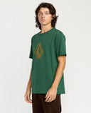 Volcom Mens Vineyard Green Stone Lore SS Tshirt