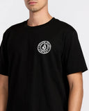 Volcom Mens Black Logo Stamp SS Tshirt