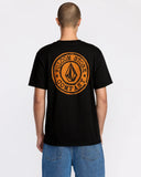 Volcom Mens Black Logo Stamp SS Tshirt