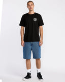 Volcom Mens Black Logo Stamp SS Tshirt