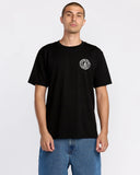 Volcom Mens Black Logo Stamp SS Tshirt