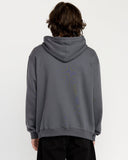 Volcom Mens Asphalt Black Single Stone Pullover Hoodie