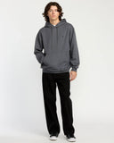 Volcom Mens Asphalt Black Single Stone Pullover Hoodie