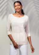 Alison Sheri Ladies Sand LS Top