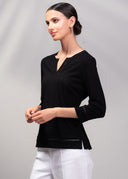 Alison Sheri Ladies Black Tshirt