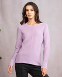 Alison Sheri Ladies Lavender Knit Sweater