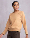 Alison Sheri Ladies Beige Knit Sweater