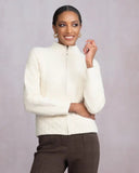 Alison Sheri Ladies Cream Knit  Cardigan
