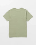 Volcom Mens Green Tea Solid SS Pocket Tshirt