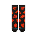 Stance Mens Black Fallin In Skull Crew Socks