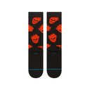 Stance Mens Black Fallin In Skull Crew Socks