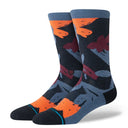 Stance Mens Sea Blue Paradise Crew Socks