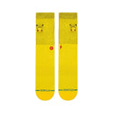 Stance Mens Yellow Pikachu Crew Socks