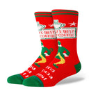 Stance Mens Red Worlds Best Crew Socks