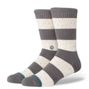 Stance Mens Grey Nep Stripe Crew Socks