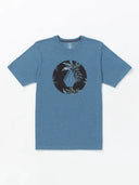 Volcom Mens Stone Blue Heather Fill It Up SS Tshirt