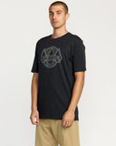 Volcom Mens Washed Black Walker SS Tshirt