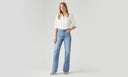 Levi Ladies Not The Same Ribcage Wide Leg H223 Jeans