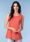 Alison Sheri Ladies Coral Tank Top