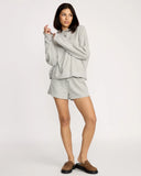 Volcom Ladies Heather Grey Lived In Fleece Short