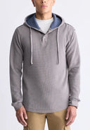 Buffalo Mens December Sky Kafom Hooded LS Top