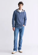 Buffalo Mens Midnight Blue Kafom Hooded LS Top