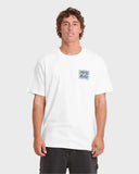 Billabong Men's Crayon Wave Off White Tshirt