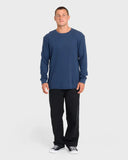 Billabong Men's Dark Denim Essential Thermal LS Shirt