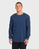 Billabong Men's Dark Denim Essential Thermal LS Shirt
