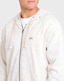 Billabong Men's Light Grey Heather All Day Zip Hoodie
