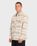 Billabong Men's Sand Khaki Offshore Jacquard Flannel LS Shirt