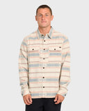 Billabong Men's Sand Khaki Offshore Jacquard Flannel LS Shirt