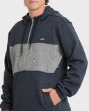 Billabong Men's True Navy Boundary 1/2 Zip Pullover Hoodie