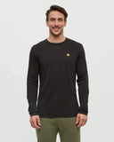 Ten Tree Men's Baker Meteorite Black Longsleeve Tshirt