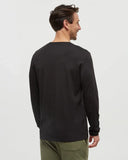 Ten Tree Men's Baker Meteorite Black Longsleeve Tshirt