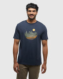 Ten Tree Mens Midnight Blue/Deep Lichen Green Love Flourishes Tshirt