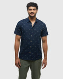 Ten Tree Mens Midnight Blue/Bike Around/Sunray Mancos Shirt