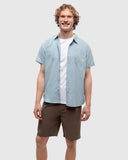 Ten Tree Mens Blue Haze/Small Tree/Vintage White Mancos Shirt