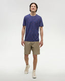 Ten Tree Mens Indigo Tide Heather/Ocean Adventure/Deep Coral Seaforestation Print Tshirt