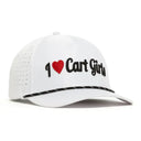 Bogey Bros I Heart Cart Girls White Snapback Rope Hat