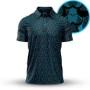 Bogey Bros Men's Eyes Up Here Zapped Golf Polo