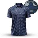 Bogey Bros Men's Whale Tale Navy Golf Polo