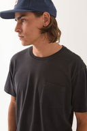 Brixton Men's Black Baseline Pocket Tshirt